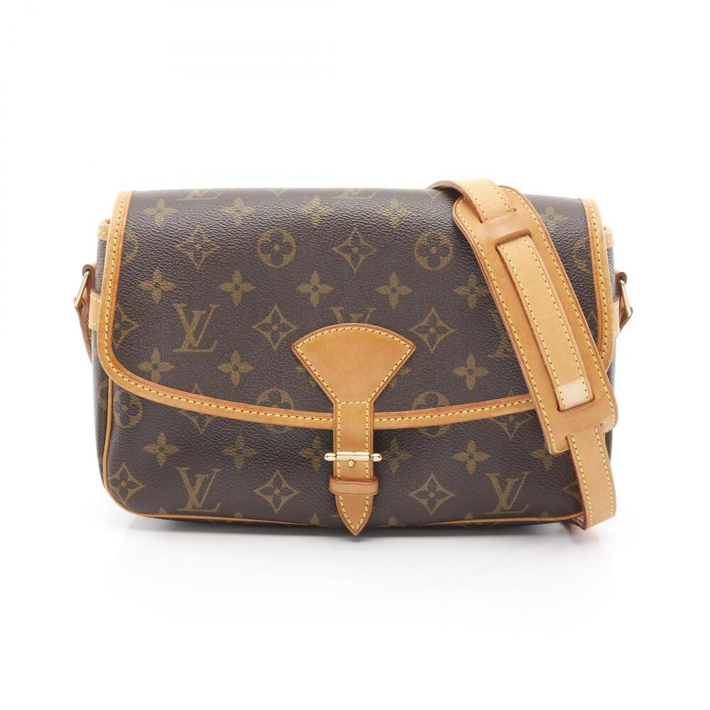 Louis Vuitton Sologne Shoulder Bag Canvas Leather Monogram Brown